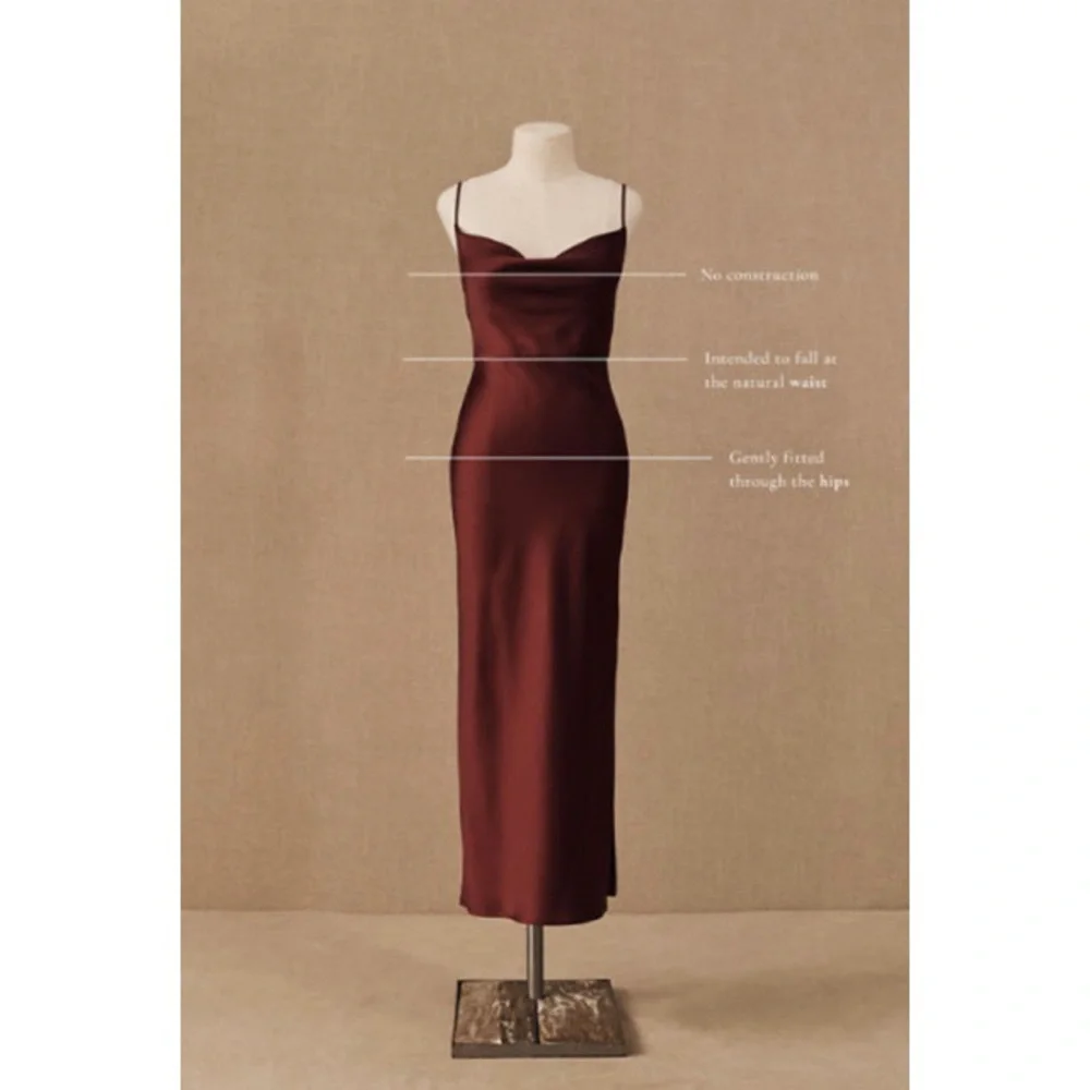 Cali Satin Charmeuse Midi Dress - Picture 7 of 16